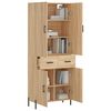 vidaXL Highboard sonoma eik 69,5x34x180 cm konstruert tre