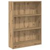 vidaXL Bokhylle artisan eik 80x24x109 cm konstruert tre