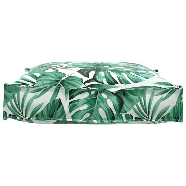 vidaXL Pallepute for sete Bladmønster 70 x 70 x 12 cm Oxford-stoff