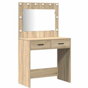 vidaXL Sminkebord 2 stk. Brun 78,5 x 41 x 135 cm Konstruert tre