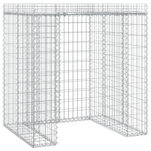 vidaXL Gabionvegg for s&oslash;ppelkasse 110x91x120 cm galvanisert jern