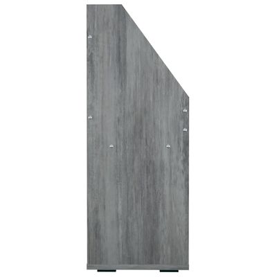 vidaXL Magasinhylle for barn betonggrå 71x30x78,5 cm sponplate