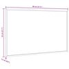 vidaXL Magnetisk whiteboardtavle med ramme i heltre furu 80x55 cm