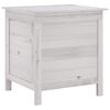 vidaXL Putekasse hvit 50x49x56,5 cm heltre gran