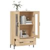 vidaXL Highboard sonoma eik 69,5x31x115 cm konstruert tre
