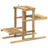vidaXL Planteholder Hvit 82 x 36 x 60 cm Solid akasietre
