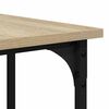 vidaXL Skrivebord sonoma eik 139x139x75 cm konstruert tre