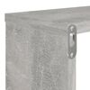 vidaXL Vegghyller kube 6 stk betonggr&aring; 80x15x26,5 cm konstruert tre