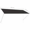 vidaXL Uttrekkbar markise 250x150 cm antrasitt