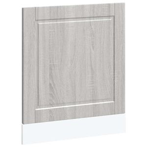 vidaXL Oppvaskmaskin panel Porto gr&aring; sonoma 60x1,5x57cm konstruert tre