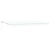 vidaXL Uttrekkbar markise Hvit 600 &times; 350 cm Polyester og aluminium