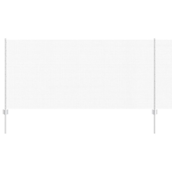 vidaXL Gjerde med stolpe s&oslash;lv 1 x 50 m St&aring;l