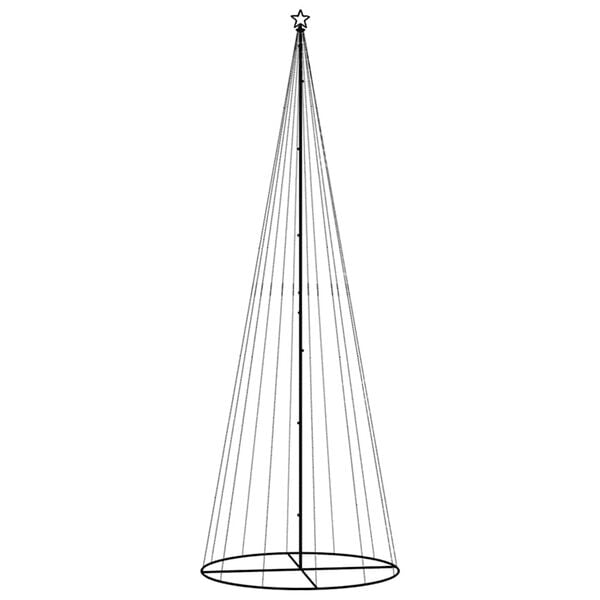 vidaXL Juletre kjegleformet blå 732 lysdioder 160x500 cm