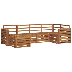 vidaXL Utend&oslash;rs sofa-sett 6 stk. Naturlig Polyester