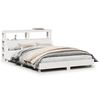 vidaXL Sengeramme uten madrass hvit 160x200 cm heltre furu