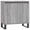 vidaXL Baderomsskap gr&aring; sonoma 58x33x60 cm konstruert tre