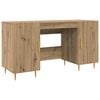 vidaXL Skrivebord med d&oslash;r artisan eik 140 x 50 x 75 cm Konstruert tre