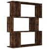 vidaXL Bokhylle/romdeler r&oslash;kt eik 80x24x96 cm konstruert tre