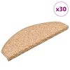 vidaXL Trappematter 30 stk 65x21x4 cm gull halvrund store
