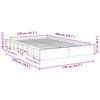 vidaXL Sengeramme uten Madrass 120x200 cm Heltre Eik