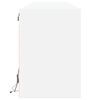 vidaXL Vegghengt TV-benk med LED hvit 180x31x45 cm