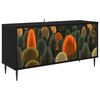 vidaXL TV-skap ZAANDAM 102 x 33 x 51 cm Svart eik Konstruert tre