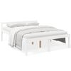 vidaXL Seniorseng hvit 160x200 cm heltre furu