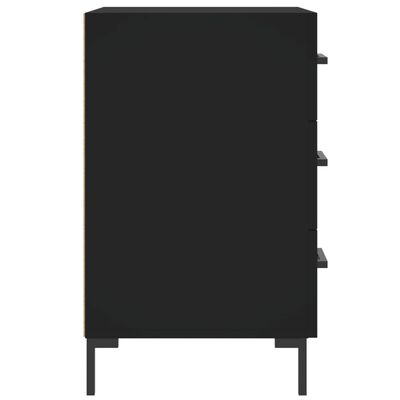 vidaXL Nattbord svart 40x40x66 cm konstruert tre