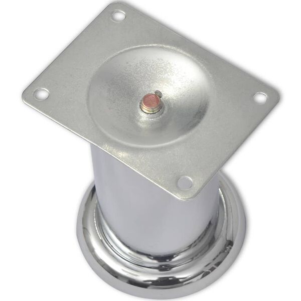 vidaXL Runde sofaben 8 stk krom 60 mm