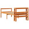 vidaXL Sengeramme med hodegavl voksbrun 75x190 cm heltre furu