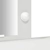 vidaXL Sminkebord med speillys Hvit 102 x 33 x 135 cm Konstruert tre