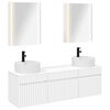 vidaXL Baderomsskapsett 5 pcs Hvit 53 x 15,5 x 70 cm Konstruert tre