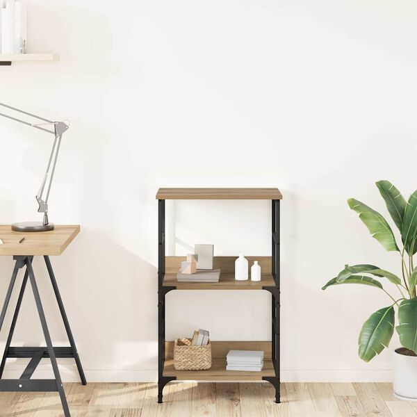 vidaXL Bokhylle artisan eik 50x33x82 cm konstruert tre