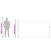 vidaXL Uttrekkbar sidemarkise 160x300 cm svart
