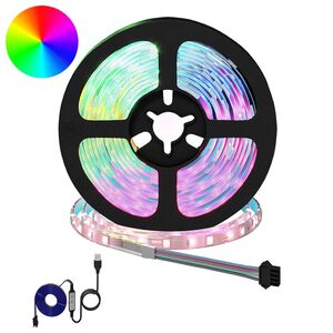 vidaXL LED Stripe 2 stk. Svart og gjennomsiktig Kobber og plast