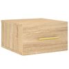 vidaXL Veggmontert nattbord sonoma eik 35x35x20 cm