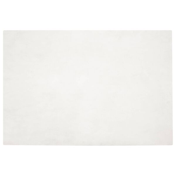 vidaXL Kunstpels Kanin Teppe Olite Krem 140 x 200 cm Polyester