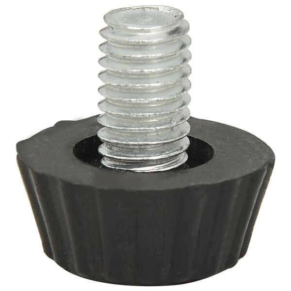 vidaXL Justerbare m&oslash;belben M8 18 stk svart