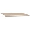 vidaXL Innvendbar Markise Beige 600 &times; 300 cm Polyester og aluminium