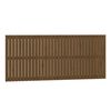 vidaXL Veggmontert hodegavl honningbrun 204x3x90 cm heltre furu