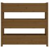 vidaXL Plantekasse honningbrun 112x25x104,5 cm heltre furu