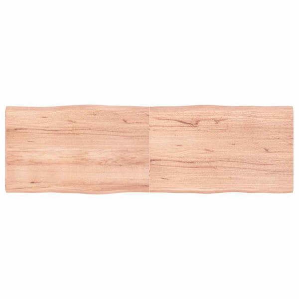 vidaXL Bordplate lysebrun 160x50x(2-4)cm behandlet heltre naturlig