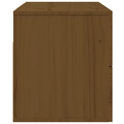vidaXL Veggmontert nattbord honningbrun 50x36x40 cm