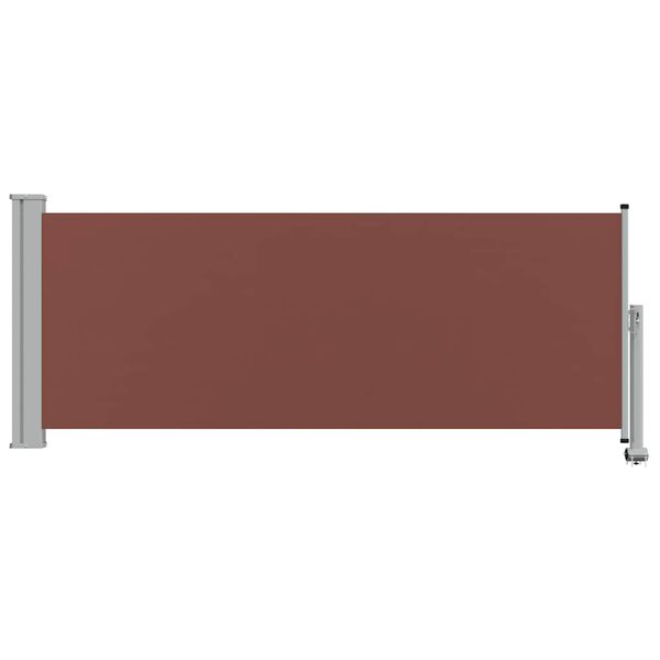 vidaXL Uttrekkbar sidemarkise 100x300 cm brun