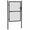 vidaXL Hageport av netting galvanisert st&aring;l 100x125 cm gr&aring;