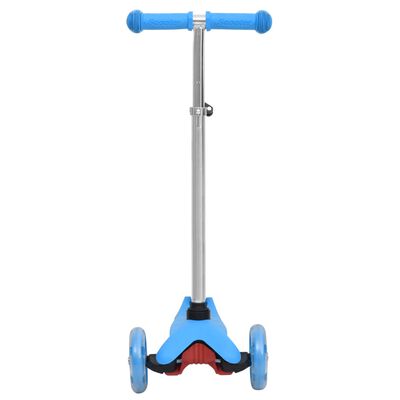 vidaXL Sparkesykkel for barn 3 hjul justerbart aluminiumshåndtak blå