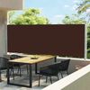 vidaXL Uttrekkbar sidemarkise 160x600 cm brun