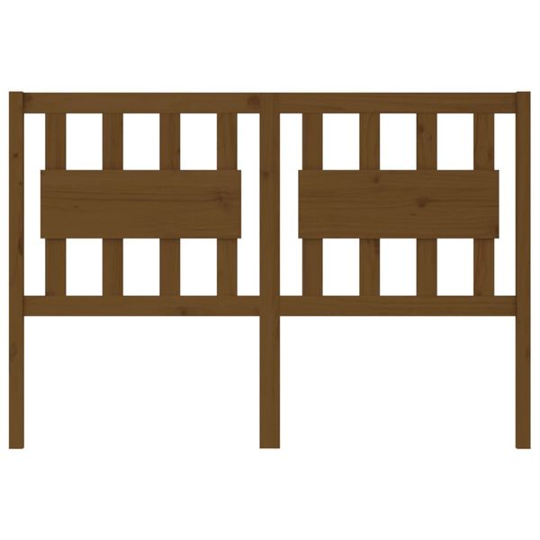 vidaXL Sengegavl honningbrun 145,5x4x100 cm heltre furu