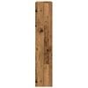vidaXL Bokhylle 4 etasjer gammelt eik 143,5x29x143,5 cm konstruert tre