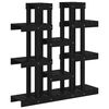 vidaXL Plantestativ svart 104,5x25x109,5 cm heltre furu